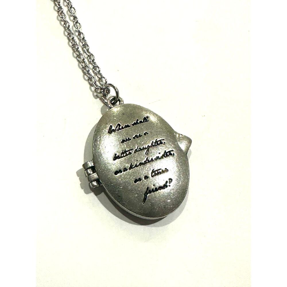 Jane Austen Inspired "Emma" Quote Premium Locket Necklace